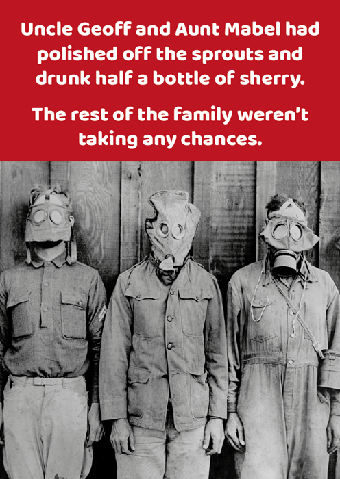 Christmas gas mask