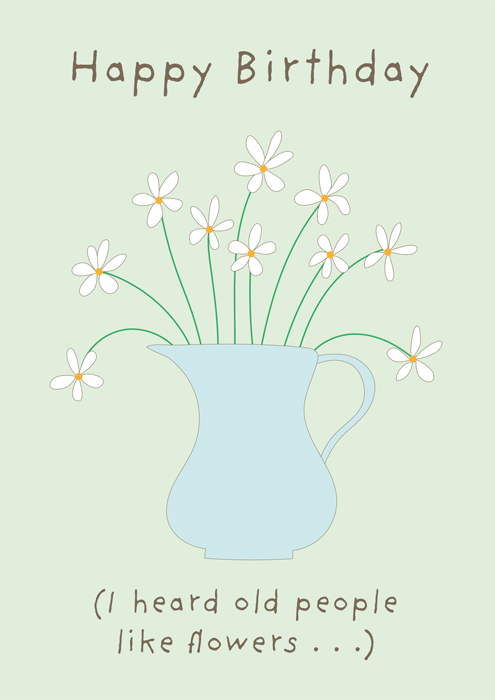 Old people like flowers