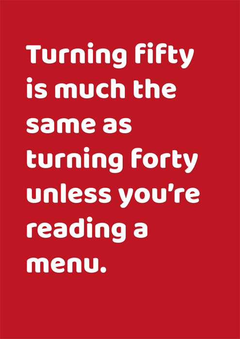 Turning fifty