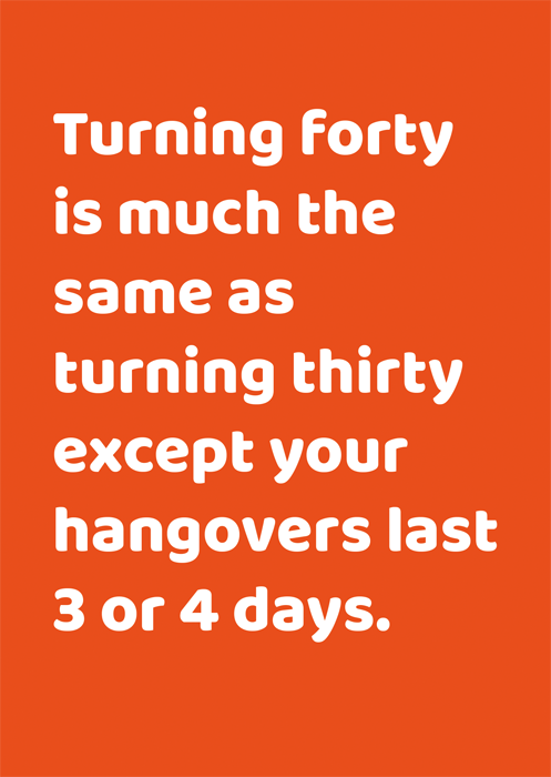 Turning Forty