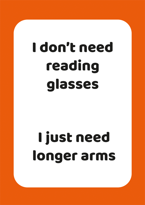 Reading glasses