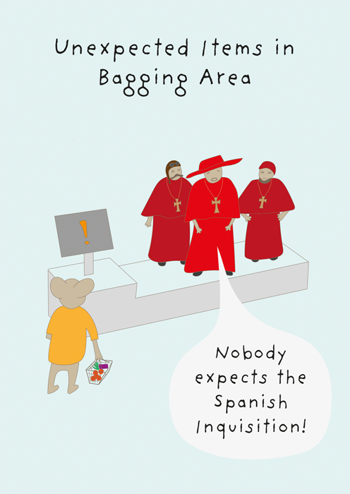 Unexpected items in bagging area