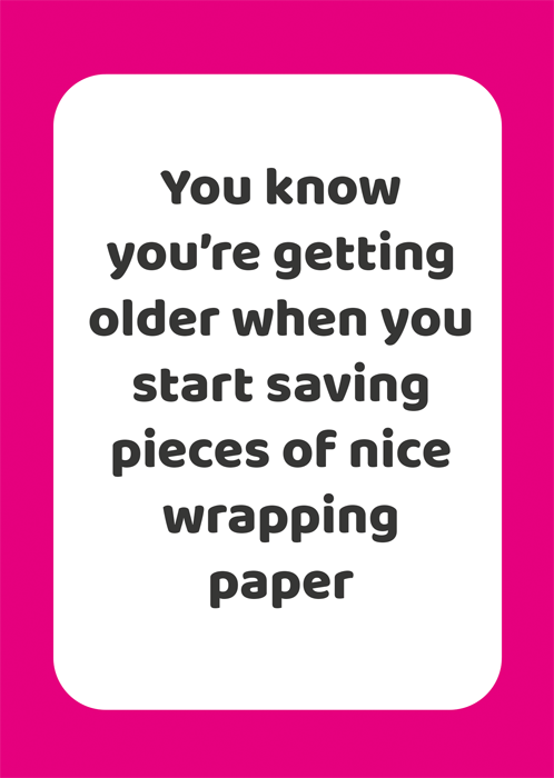 Saving wrapping paper