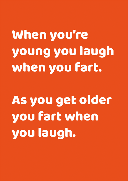 Fart when laugh